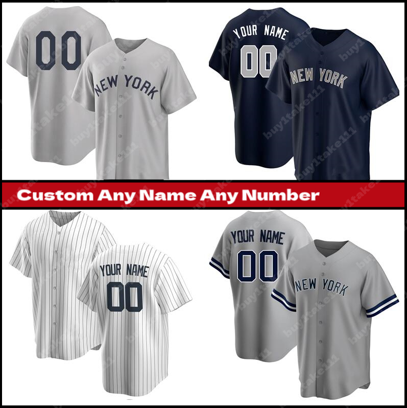 

New Custom York Baseball Jersey Aaron Judge Gerrit Cole Anthony Rizzo Derek Jeter DJ LeMahieu Josh Donaldson Giancarlo Stanton Gleyber Torres Mariano Rivera, Mens cool base;no name(yangji)