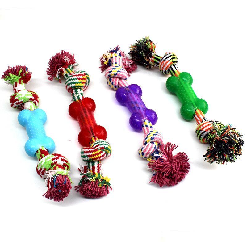 

Dog Toys Chews Pet Toy Interactive Tooth Cleaning Dog Toys Large Size Cotton Rope Small Dogs Training For Pets Cat Puppy Chew Drop D Dhl5X