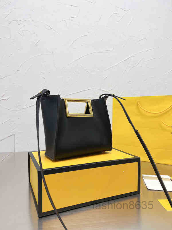 

Evening Bags High Capacity Bags Women Handbag Shoulder Leather Designer Brand Crossbody Female Bucket Packs 220307Multi Pochette, Black