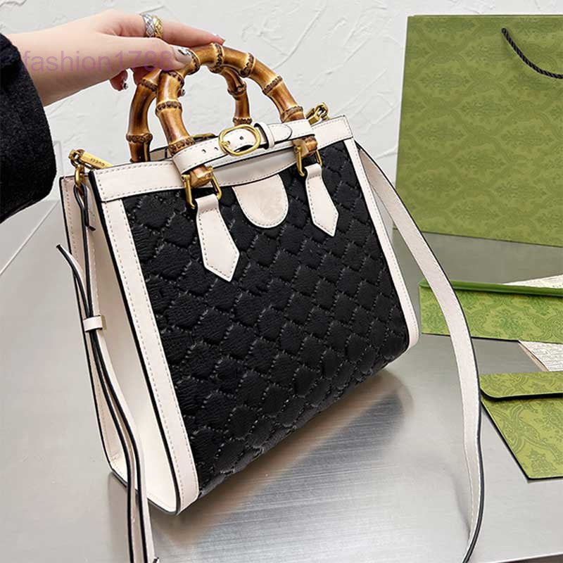 

Evening Bags Bamboo Tote Handbag Bag Women Shopping Bags Large Capacity Cross Body Bags Double Handle DetachableShoulder Strap