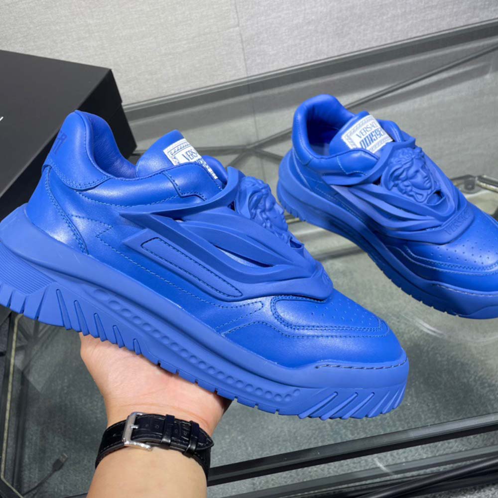 

ODISSEA sneakers shoes Thick Greek soles Casual Shoes triple black white multi-color 100% cattle leather men Trainers 14