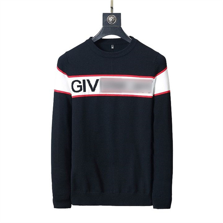 

Winter Fashion Classic Designer Sweater Black GIV Letter Pattern Men Women Sweaters Crew Neck Essentials Pullovers Luxury Athleisure Knitwear M-3XL TC13