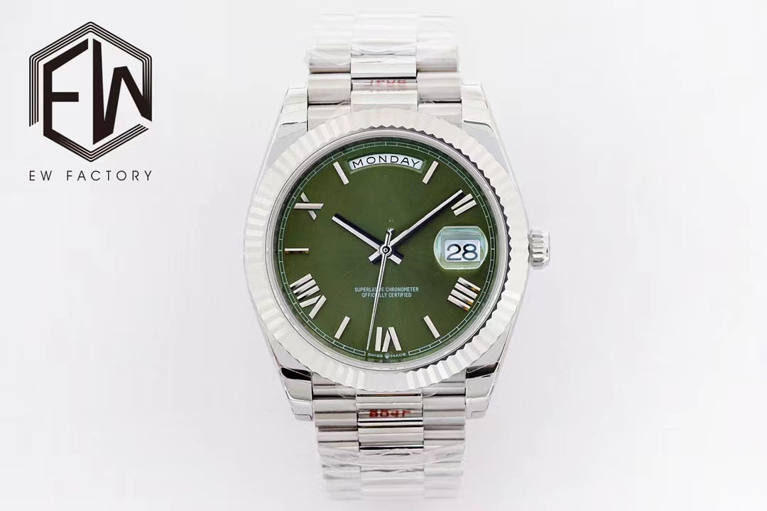 

Men's Watch EW factory produces 40mm 2836 movement sapphire glass mirror 904L fine steel folding, Customize