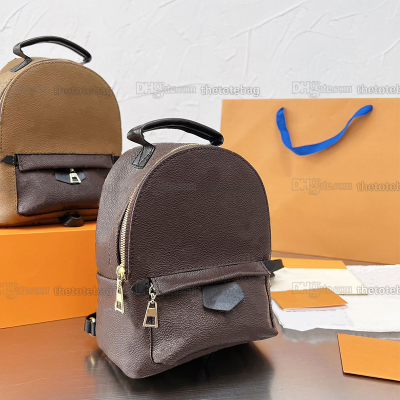 

PALM SPRINGS Mini Backpacks brown monograms canvas Pu leather Classic 30 Variety Small Backpacks Shoulder Bag Fashion Lady Handbag Men Cross Body, Customize