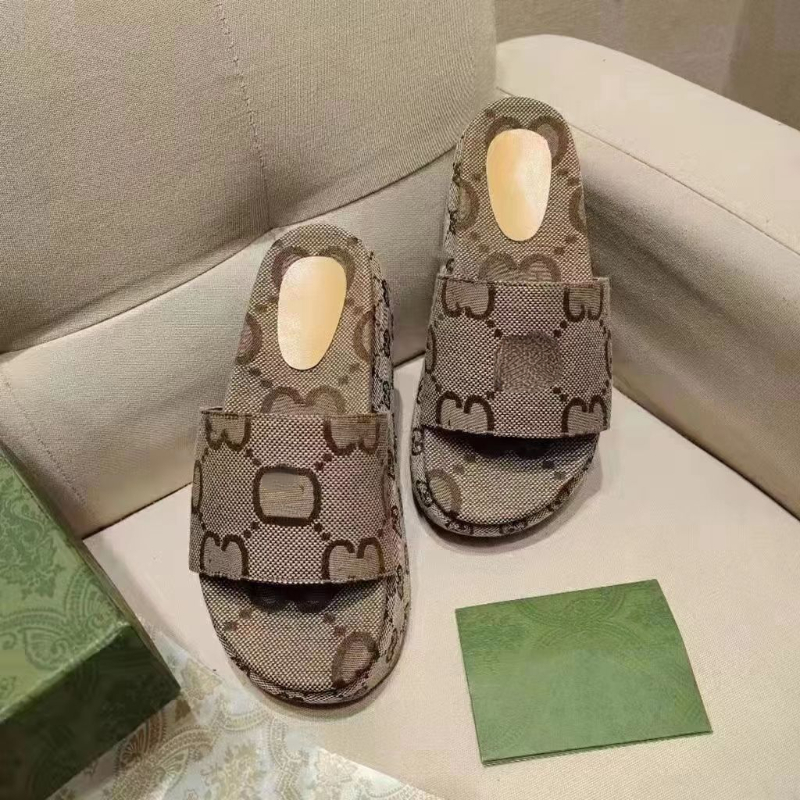 

Letter Embroidery Slippers Sponge Thick-soled Designer Slippers Large Size Women's Shoes, Black