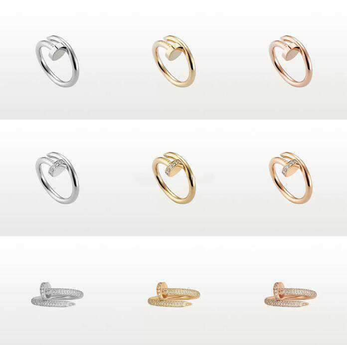 

Fashion Accessories Never Fade Designer Nail Ring Luxury Jewelry Midi Rings For Women Titanium Steel Alloy Gold-Plated Process