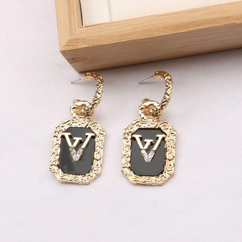 Charm Womens Crystal Earrings Ear Stud Women Designer Brand Letter Elegance Temperament Simple Ladies Wedding Party Jewelry Accessories ER0089-ER-image-802551227