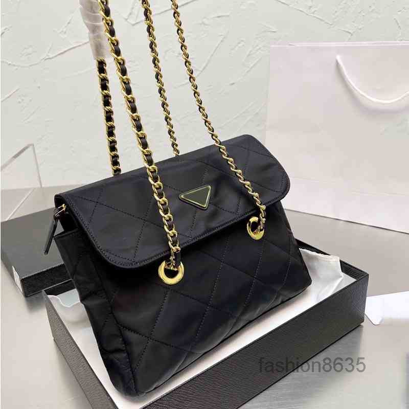 

Evening Bags Vintage Tote Bags Women Handbag Shoulder Chain Leather Luxury Designer Crossbody Female Purses 220402Multi Pochette, Black