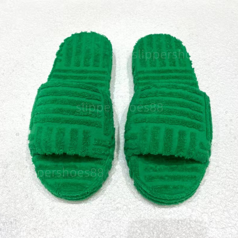 

Fur Slippers Platform Sandal Slider Designer Fluffy Slide Resort Sponge Mule Women Towelling Slides Home Slipper Flipflops Green Comfy Plush Flip Flop