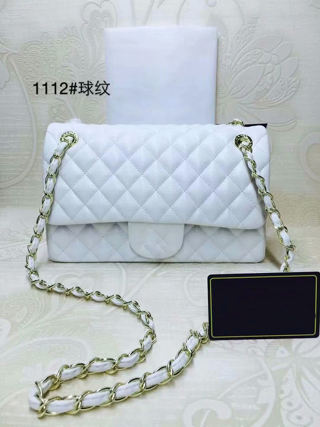 

Women's designers handbag shoulder bag Crossbody tote purse handbag Luxury Brand message bags classic PU Leather Fashion wallet GOLD CHAIN 28CM SILVER, Black 26cm