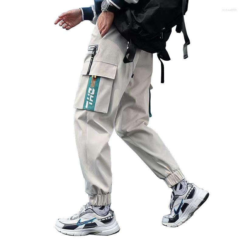 

Men's Pants 2022 Men Trousers Safari Style Man Outerwear Sweatpants Sports Ninth A63, A-03 thin