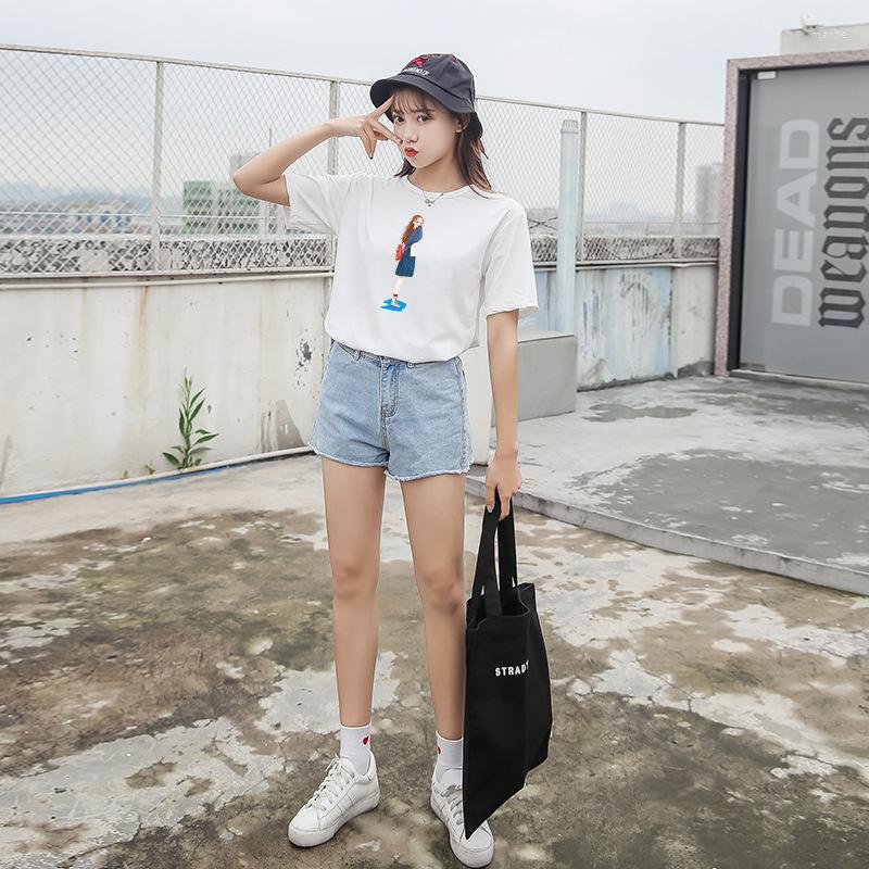 

Women' T Shirts 2022 T-shirt Couple Wear Summer Simple Printing Casual Pullover Round Neck Bottoming Shirt, Black