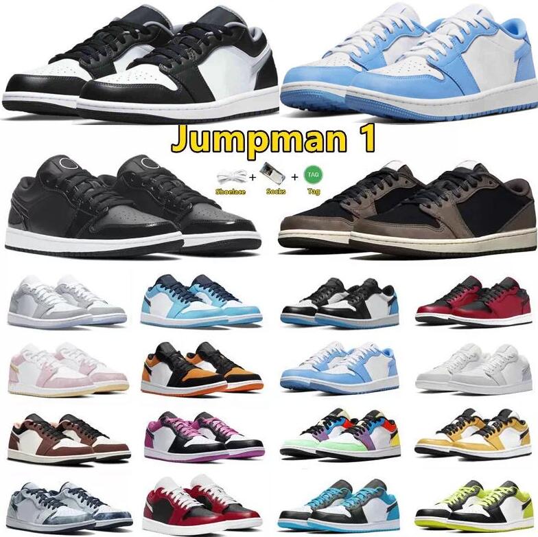 

Jumpman 1 1s Low Men&WOME Basketball Shoes Cactus Jack X Reverse Mocha UNC Bred Patent All-Star Laser Orange Light Smoke Grey Shadow Toe Men, 10