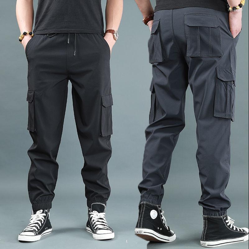 

Men's Pants Streetwear Hip Hop Black Harem Men Elastic Waist Punk With Casual Jogger Trousers Pantalon Homme