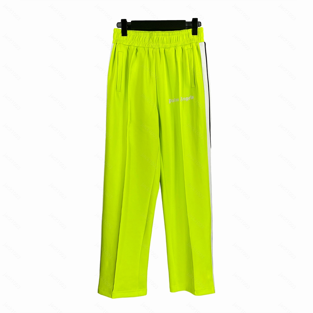 

Palms Angels Pants 22SS Logo letters Striped Side Zipper Retro Campus Men Women Sports Casual Pants 4109 26, 01