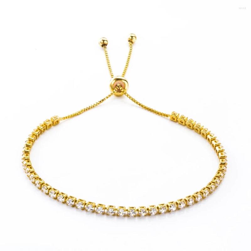

Link Bracelets Design High Quality Cooper Fashion Charm Shiny Austria Crystal & Bangles Women Accessories Wholesale