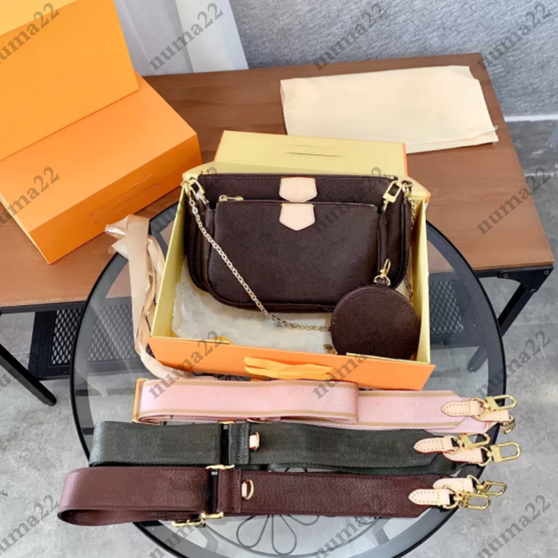 

Designer wallet three-piece set Lady Famous Cross Body Shoulder Bags Practical Casual Light Hasp Flap Wallets Women Interior Compartment Popular Shopping Handbags, Bubble paper package