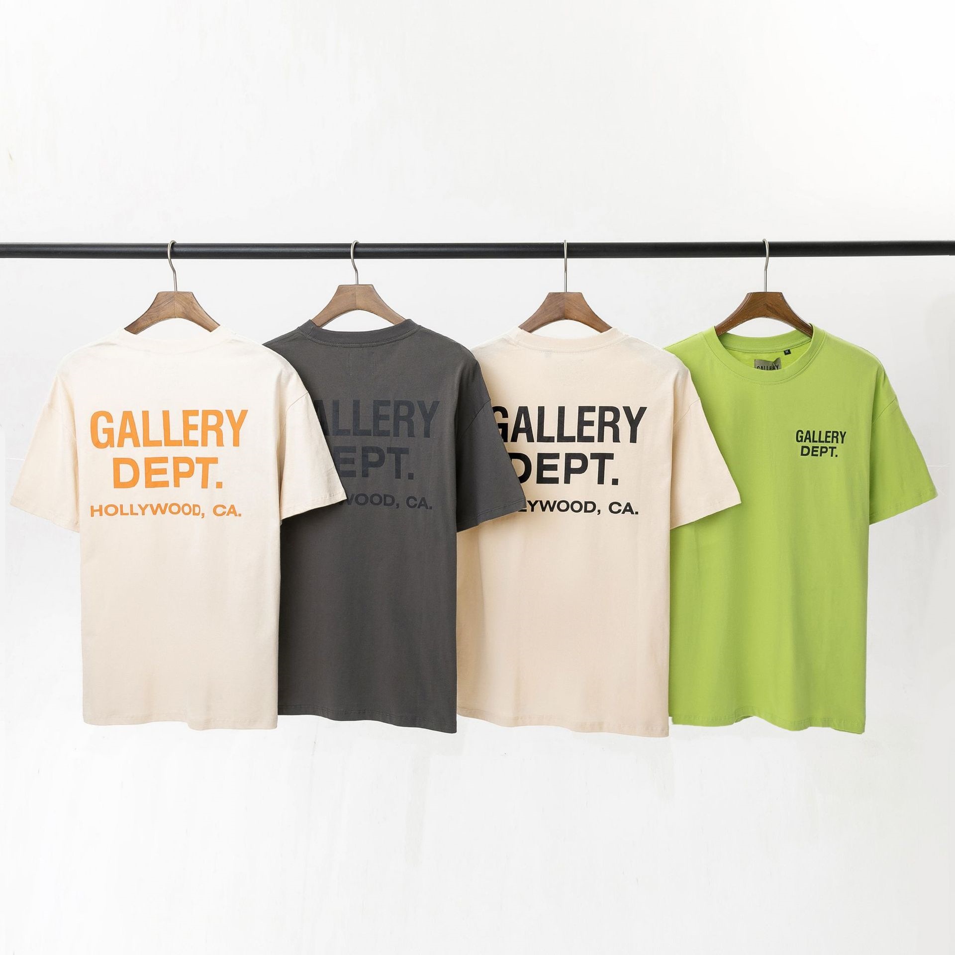 Men's T-Shirts High Dept Man 2022 Summer Streetwear Tshirt Street Letter Galleryes Print Round Neck Short Sleeve tee-image-802515832