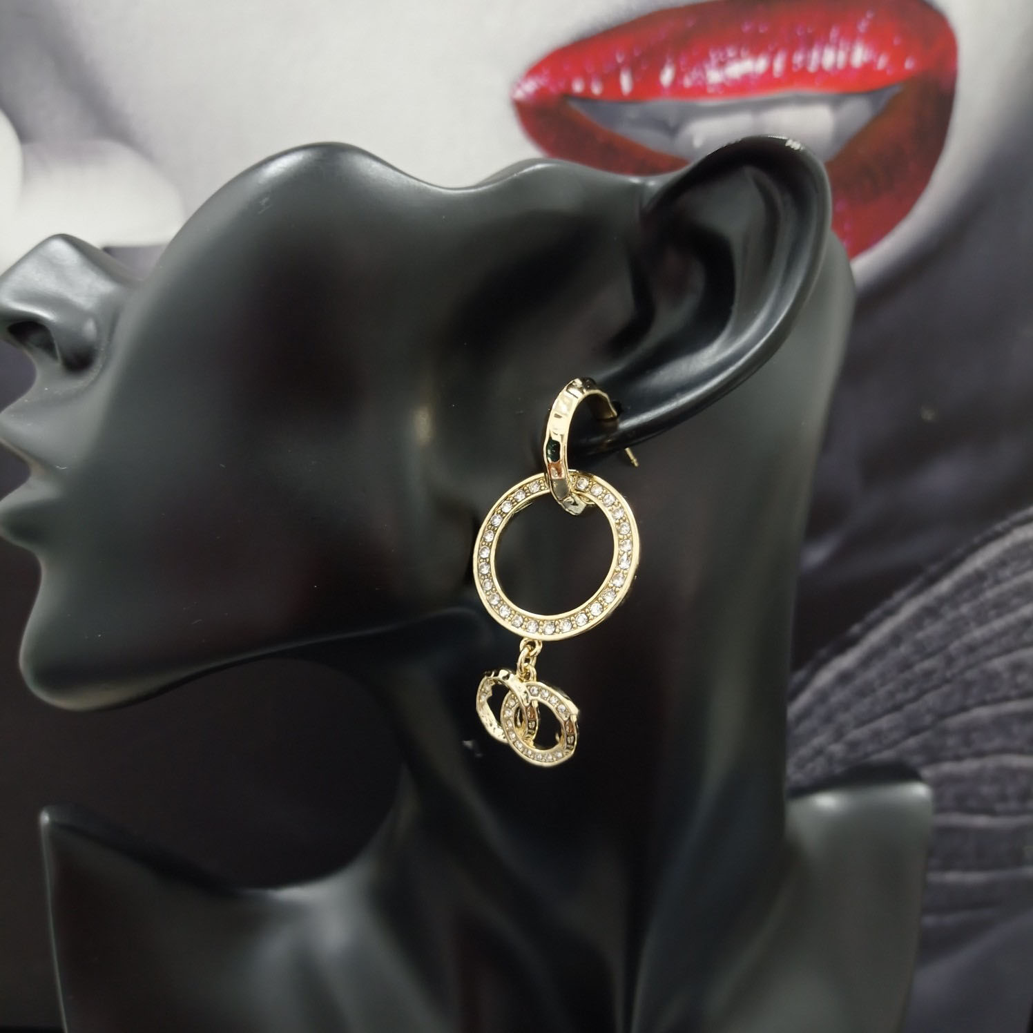

Designer jewelry multi many kinds pearl diamond women C-Earring luxury geometric accessories 0913
