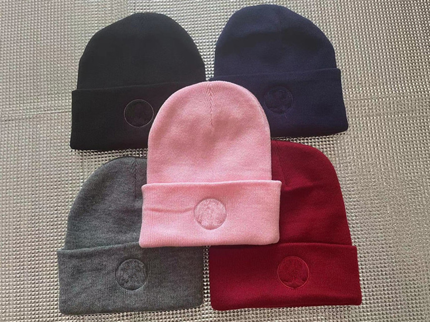 

LL Beanies Ladies Knitted Men and Women Fashion For Winter Adult Warm Hat Weave Gorro Hat 5 Colors