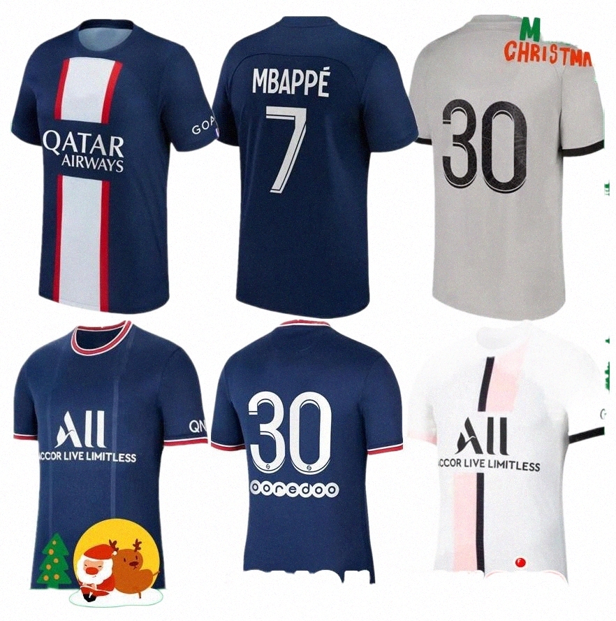 

player version 21 22 23 MBAPPE soccer jersey SERGIO RAMOS DI MARIA DRAXLER football shirt 2021 2022 2023 MARQUINHOS VERRATTI Men Maillots psgS A8NL#, Player 22/23 away
