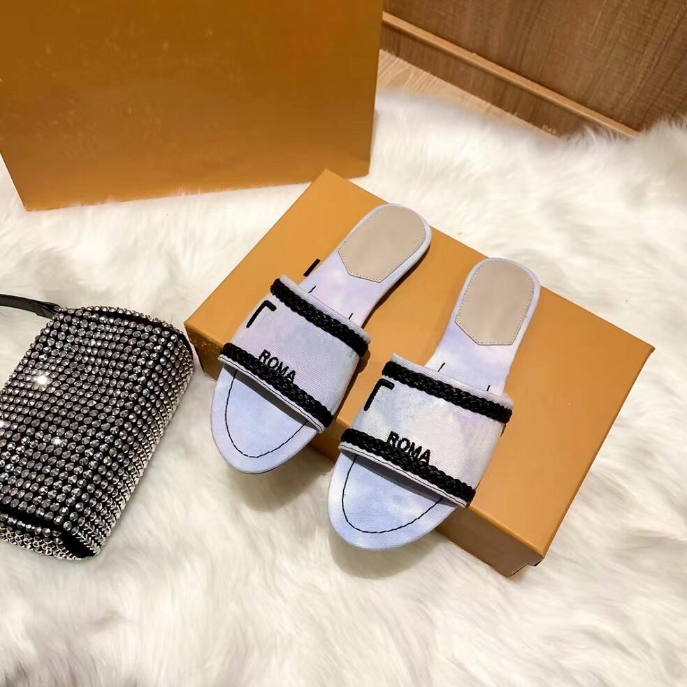 

Women's Canvas Slipper Designer Flat Bottom Shoes Summer New Style Outdoor Leisure Sandal Women Elegance Home Slippers Holiday Beach Sandals, Not for individual sale