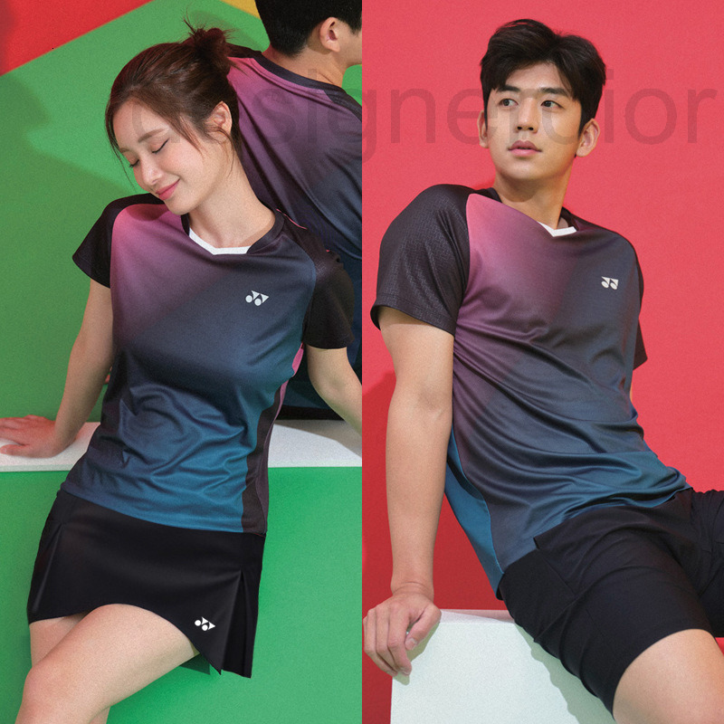 

Badminton Wear Sets designer 2022 new badminton clothes quick drying men' and women' short sleeved sportswear table tennis air volleyball team uniform 9XHG, 8234 men's top