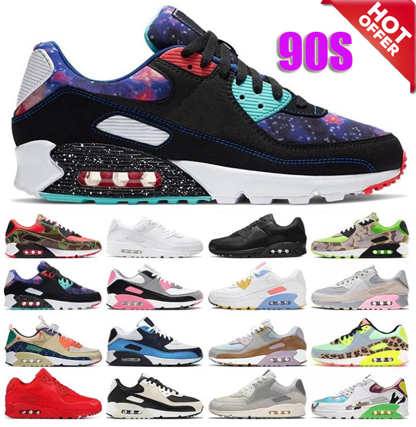 

OG 90 airmaxs Casual shoes Triple black white Rose Pink Hyper Turquoise Orange Camo Viotech Be True Laser Blue City Pack London 90s airs mens womens trainer sneakers, 20 camo 36-45