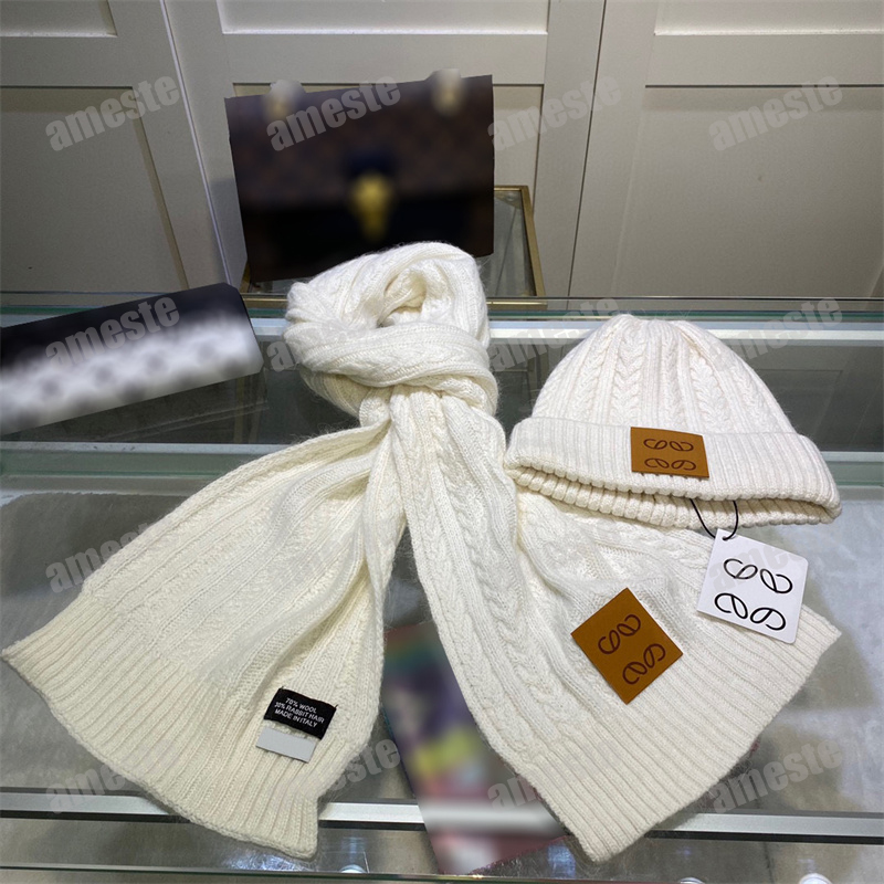 

Fashion Hats And Scarves Sets Designer Womens Cashmere Scarf Luxury Men Beanie Skull Caps Winter Long Wraps High Quality Shawl Scarfs