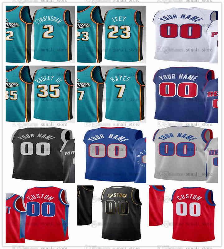 

Jerseys 2022-23 Teal Classic Basketball Jaden 23 Ivey Jerseys Jalen 0 Duren Marvin 35 Bagley III Cade 2 Cunningham Kelly 13 Olynyk Alec 5 Burks 9, Blue