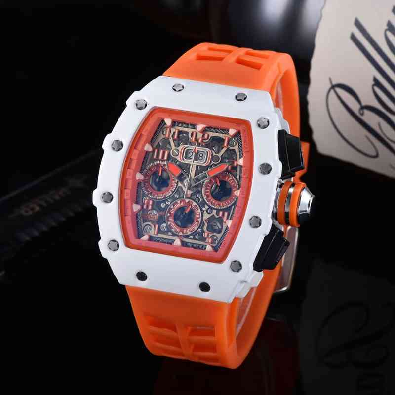 

Luxury mens Mechanics Watch Richa Selling For Men Casual Sport Wrist Man es Top Brand Fashion Chronograph Silicone Millerwatch