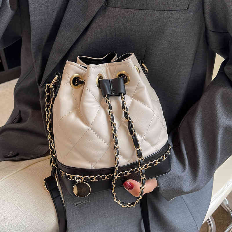 popular handbags small bags women's 2022 new fashion versatile chain Messenger Bag bucket bag Purses Outlet-image-802599328