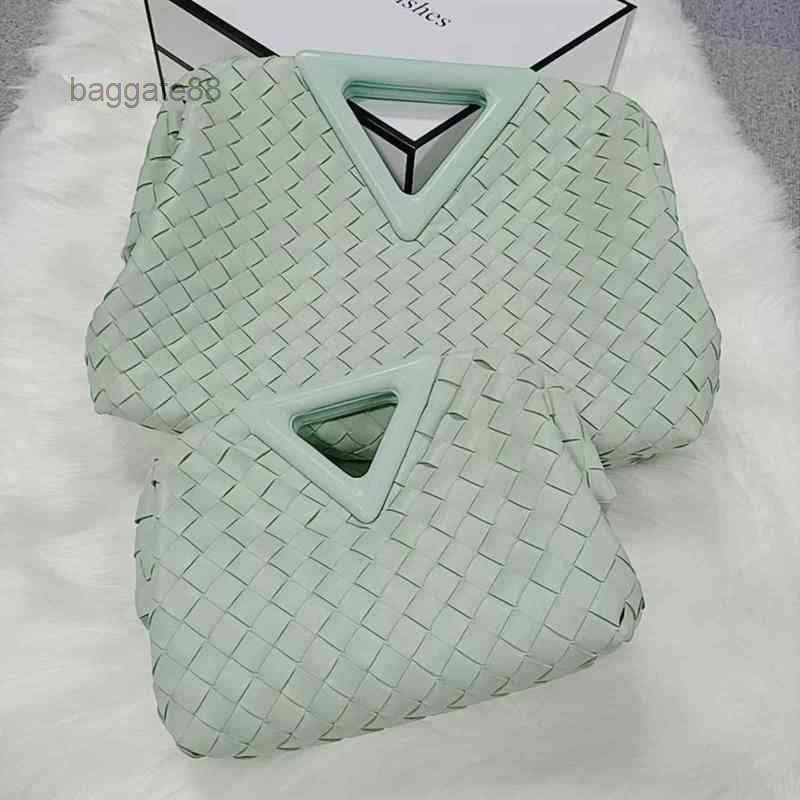 

Portable Bag Bags Triangle Bottegas Woven Cloud Luxury Venetas Messenger Single Shoulder Dumpling High Sense of Temperament Hand Do27, Fluorescent green (small) 22 x 17 x 7cm