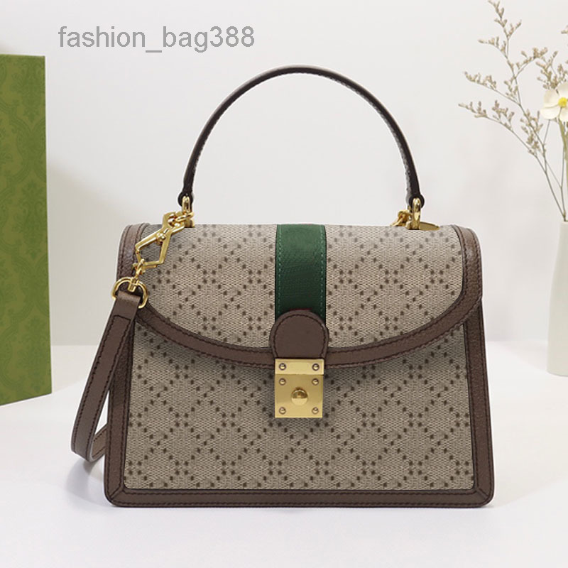 

Evening Bags Tote Bag Messenger Crossbody Bags Shoulder Handbag Purse Women Canvas Classic Stripe Webbing Dot Letter Decorate Wallet, Coffee