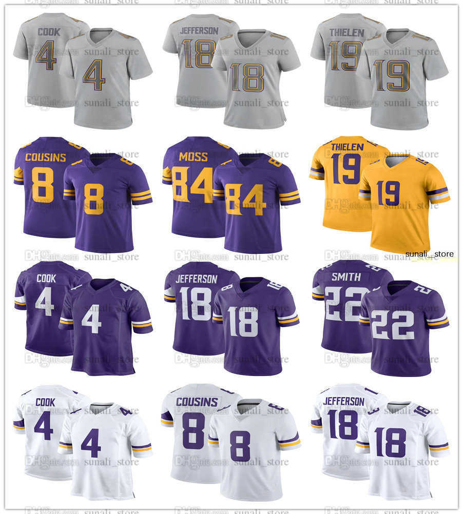 

Stitched Football Cameron Dantzler Sr. Jerseys Andrew DePaola Troy Dye C.J. Ham 58 Hicks Patrick Jones II James Lynch Alexander Mattison Josh Metellus Nick Mullens, Women purple
