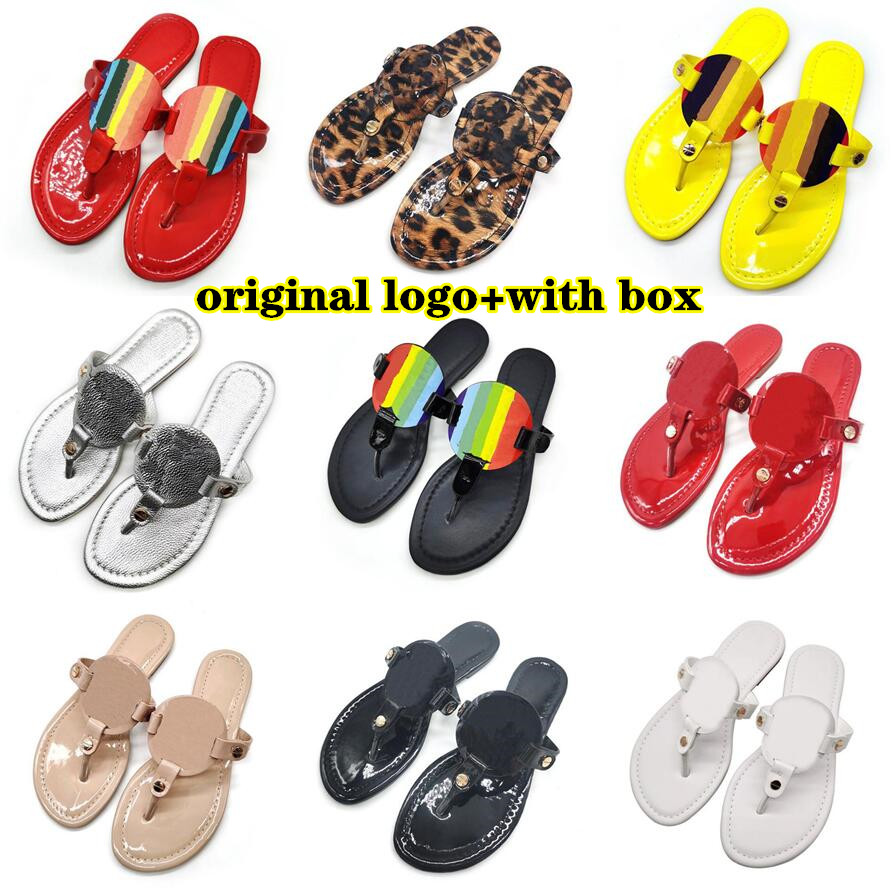 

Women Slippers Flip Flops Brand Flat Sandals Genuine Leather Beach Women's Flat Shoes Cool Slippers Women's Green Yellow Black Red Size 34-43, Nude matte