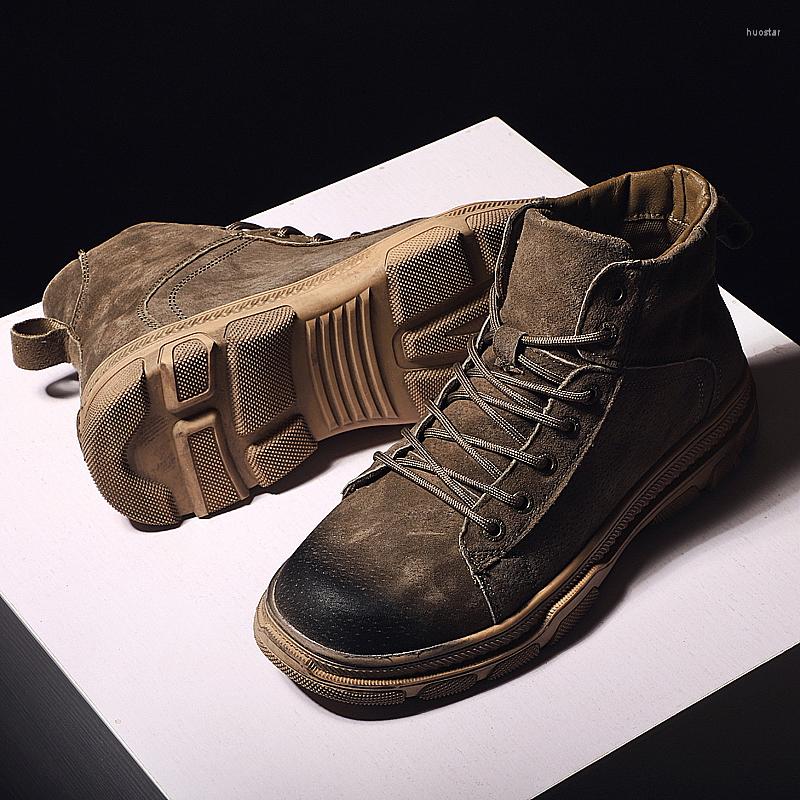 

Boots Men Leisure Shoes Causal For Mens Casual Leather Flat Black 2022 Fashion Men's Sneakers Shoe Man