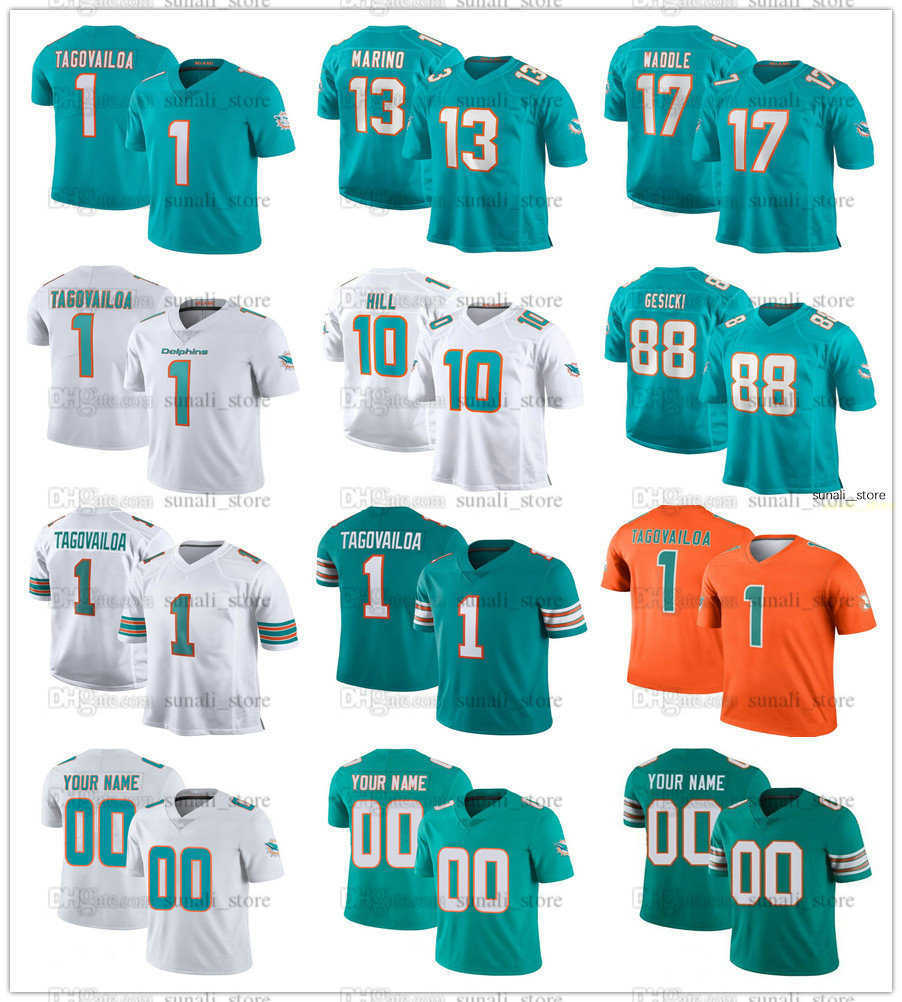 

Stitched Football 41 Channing Tindall Jerseys Erik Ezukanma Cameron Goode Skylar Thompson Zach Thomas Bob Griese Jaelan Phillips Austin Jackson Andrew Van Ginkel, Women green