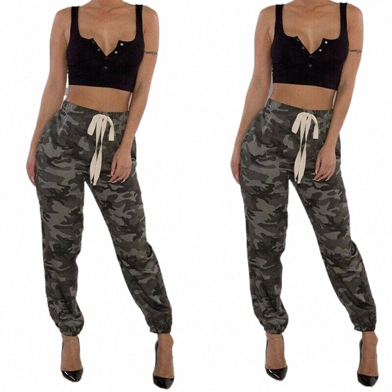 women's Pants & Capris 2021 Est Fashion Women Military Army Style Pocket Leggings Camouflage Camo Casual I6Lr#-image-802285688