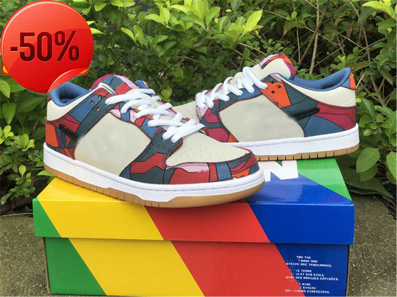 

Boots 2023 Parra x SB Authentic Dunkr Shoes Fire Pink Low Gym Red Mocha White Royal Blue Black Men Women Outdoor Sports Sneakers DH7695-102 With