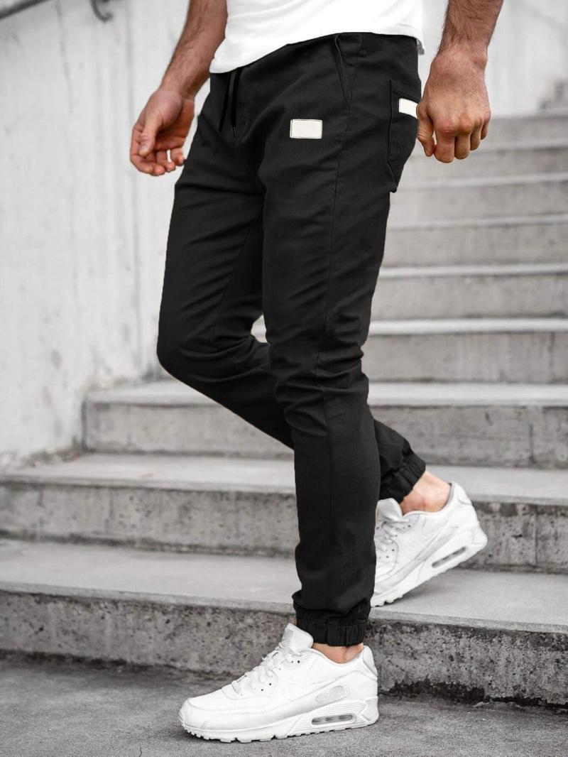

Men' Pants 2022 Winter Men' Warm Fleece Casual Men Zipper Pocket Business Fashion Thicken Stretch Grey Brushed Fabric Trousers Male, Black