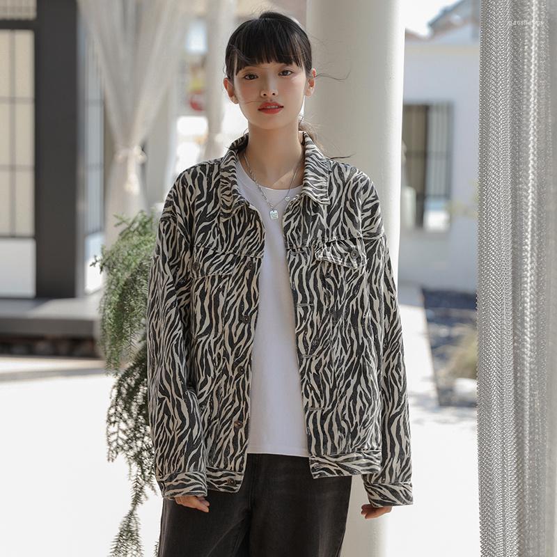 

Women' Jackets Women' Real  2022 Autumn School Season Students Loose Spot, Picture color