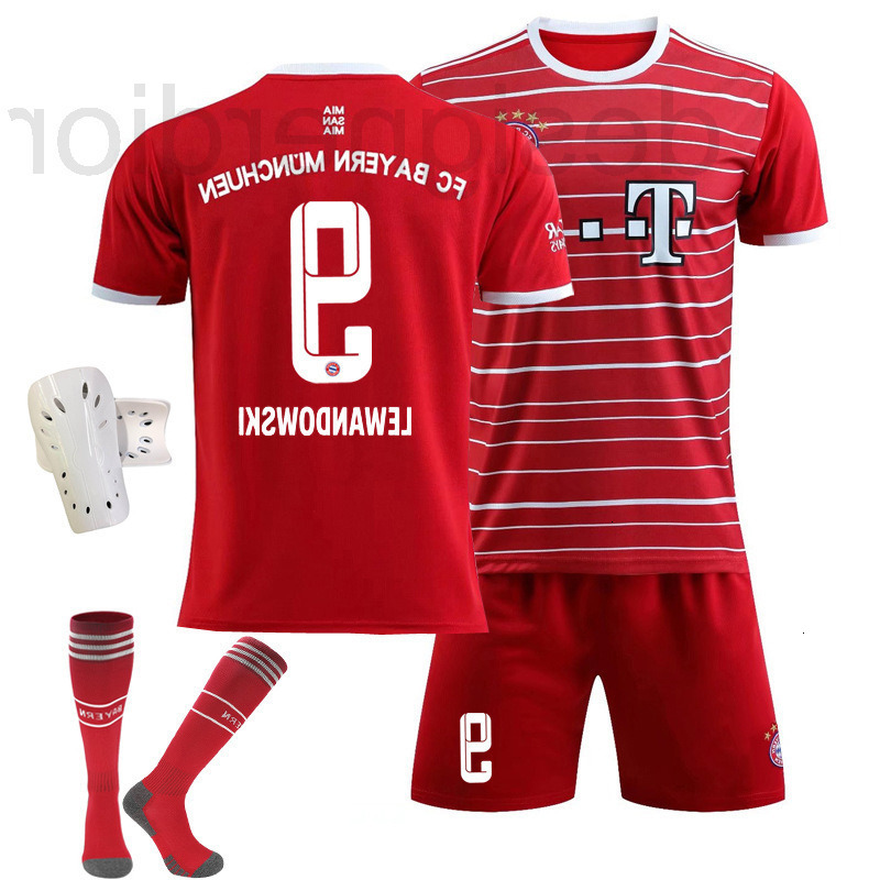 Soccer sets / Tracksuits Designer 22-23 New Bayern Home No. 9 Lai Wan 25 Mueller Jersey Set 10 Sanewear Slvx