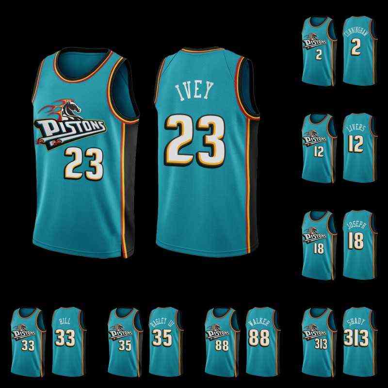 

Jerseys 23 Jaden Ivey Pistons 2022-23 Classic Edition Teal Jersey 2 Cade Cunningham 7 Killian Hayes 9 Nerlens Noel 20 Kevin Knox 28 Isaiah Stewart