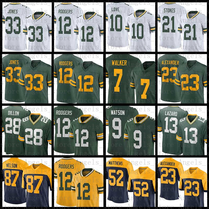 

David Bakhtiari Aaron Rodgers Jones Football Jersey Devonte Wyatt Jaire Alexander Quay Walker Green Bayes Packer Allen Lazard AJ Dillon Love Bart Starr Robert Tonya, Youth(size:s-xl)bzg