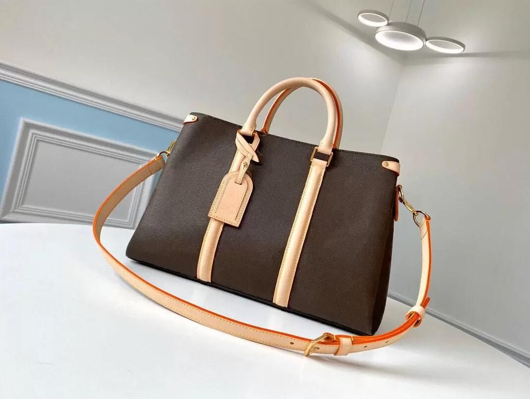 

fashion brand men women designer bags Shoulder travel backpack duffle handbags Wallet Outdoor luggage handbag Medium capacity Crossbody sport bag, Brown flower