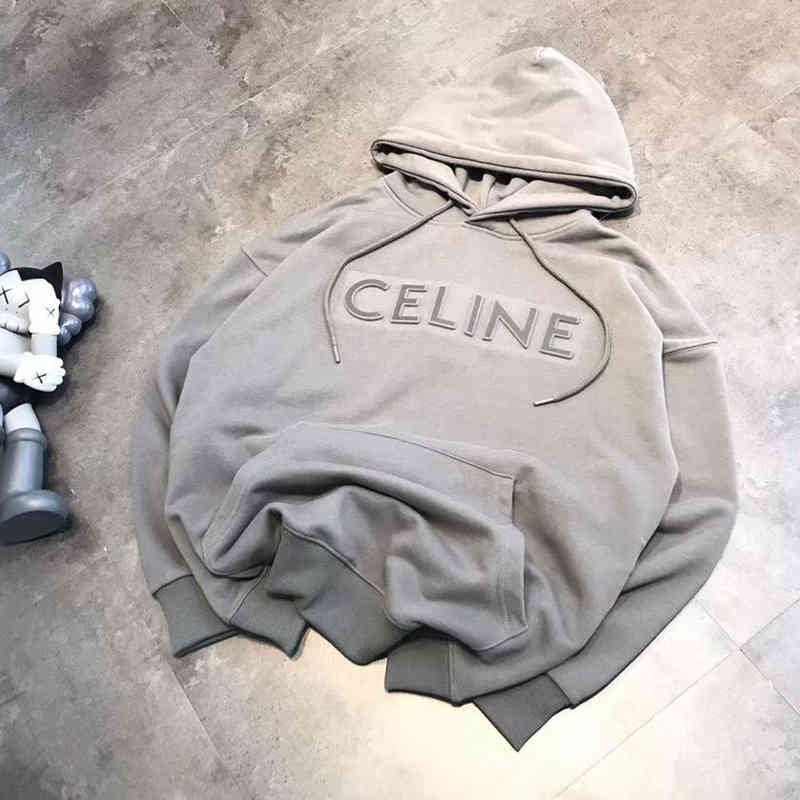 

Fashion Designer Hoodies Celinn's Man and Woman Sweater Letter, Beige