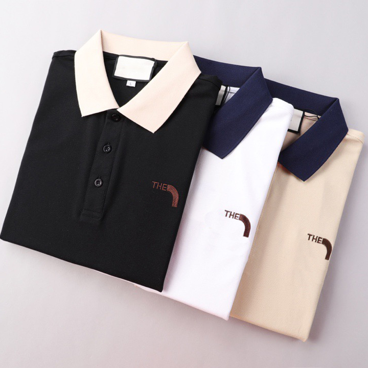 Men's Polos Mens Shirt Summer Short Sleeve Turn-over Collar Slim Tee Tops Casual Breathable Solid Color Business Sweats Polo