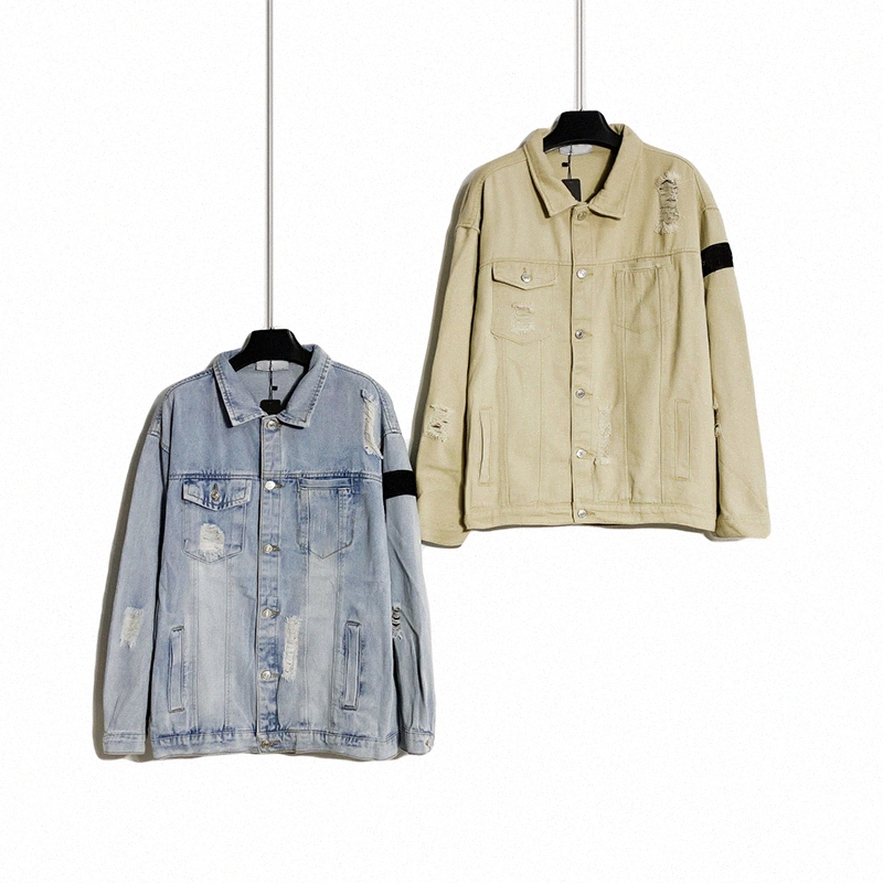 

Mens jackets Cptopstomey Ripped denim washed Womens jacket Clothing Casual Cotton shirt windbreaker women coat badge Fashion coats Lover Outer, Supplement (not shipped separately)