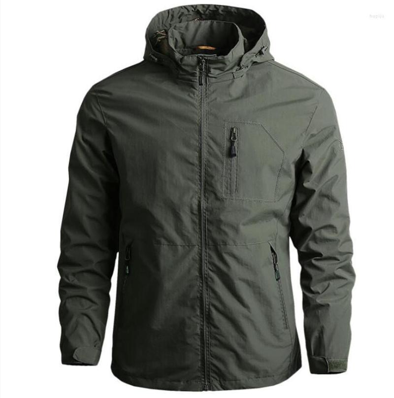 

Men's Jackets Military Tactical Jacket Men Autumn Bomber Hooded Man Outdoor Soft Shell Army Clothing Male Zipper Breathable Outwear, Black